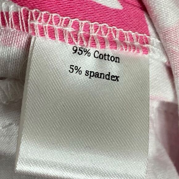 Skirtin Around Shorts Womens 8 Pink Green Bermuda Preppy Coastal Country Club - Picture 9 of 15